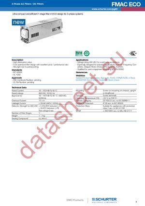 FMAC-091C-2510 datasheet  